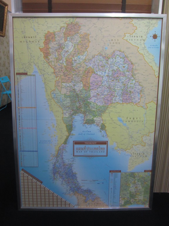 กรอบรูปแผนที่ประเทศไทย